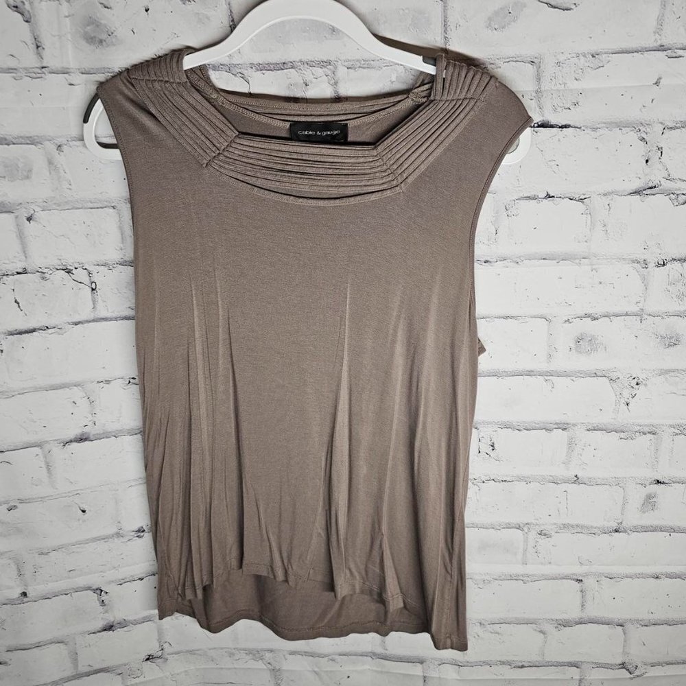Taupe Sleeveless Top